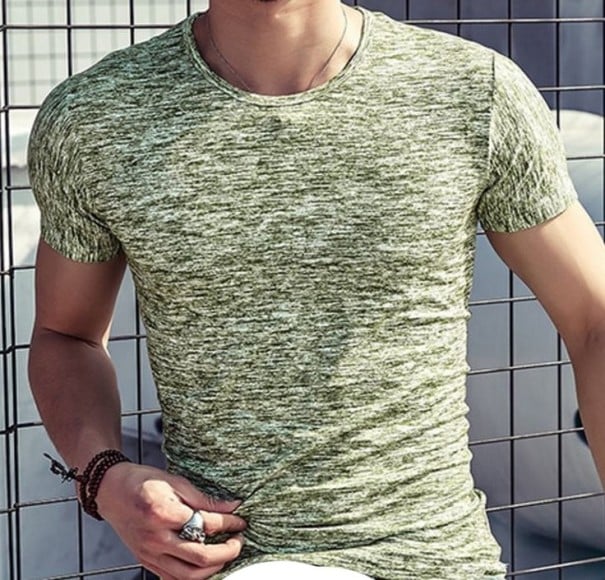 Moderne herre-T-shirt J2942 lysegrøn S