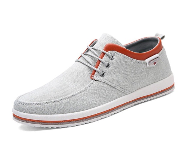 Moderne Herren-Leinenschuhe J2138 grau 41