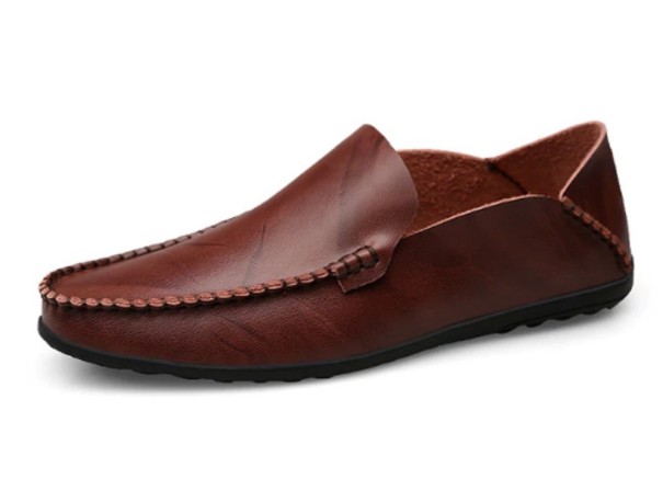 Moderne Herren-Loafer J2657 weinrot 39