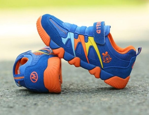 Moderne Kinder-Sneaker A2399 blau 36