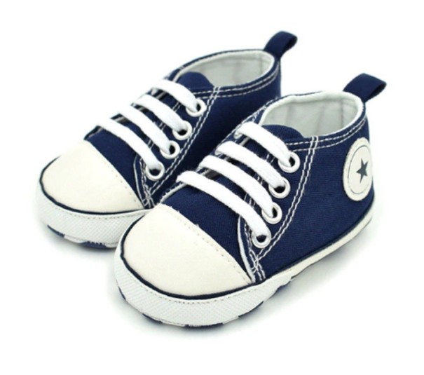 Moderne kindersneakers A2401 donkerblauw 6-12 maanden