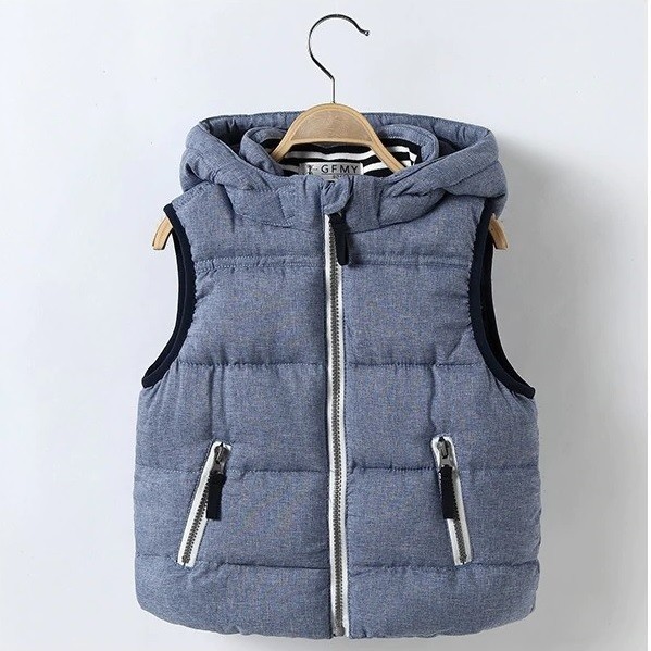 Moderne quiltet vest til drenge 4