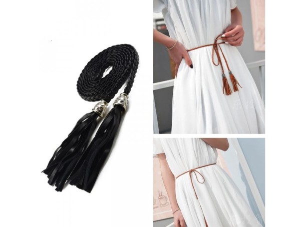 Moderne riem met franjes J3158