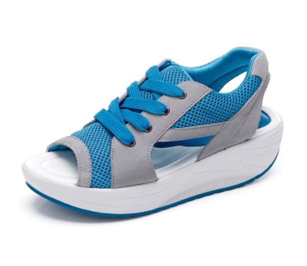 Moderne sandalen voor dames blauw 37