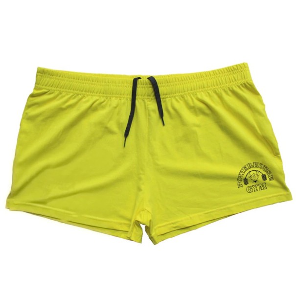 Moderne shorts voor heren geel S