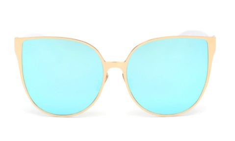 Moderné slnečné okuliare Cat Eye J2923 modrá