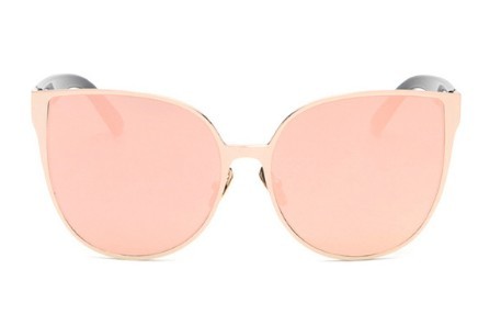 Moderné slnečné okuliare Cat Eye J2923 ružová