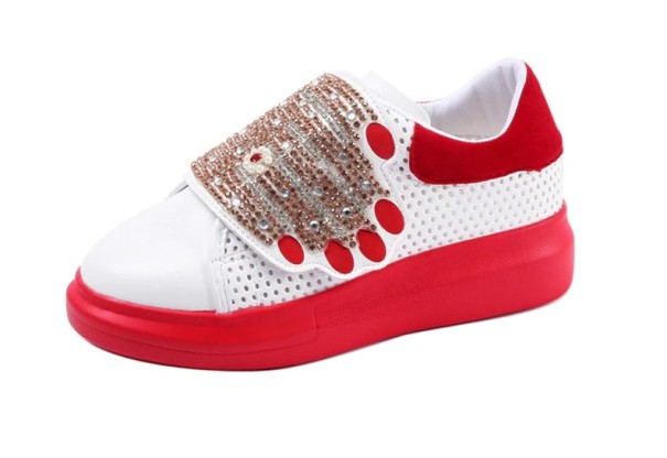 Moderne sneakers til kvinder rød 35