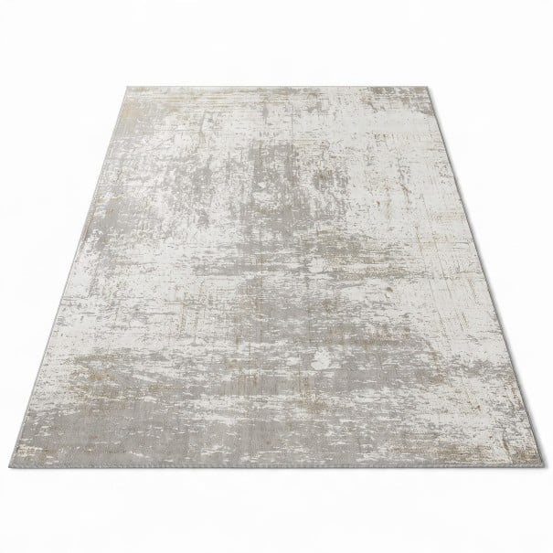 Moderni sekoittuva matto olohuoneeseen 120 x 80 cm Polyesteri Harmaa Palamatto epäsäännöllisellä kuviolla olohuoneeseen ja makuuhuoneeseen 1