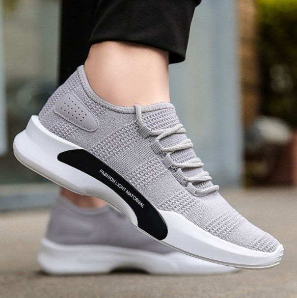 Modesneakers för män J2147 grå 42