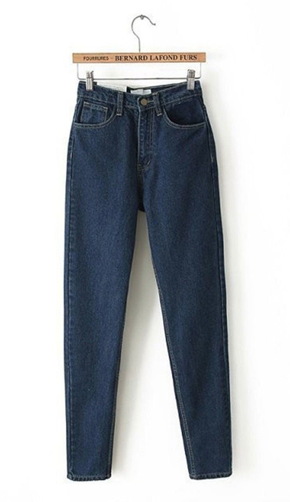 Modische Damenjeans J1746 dunkelblau 26