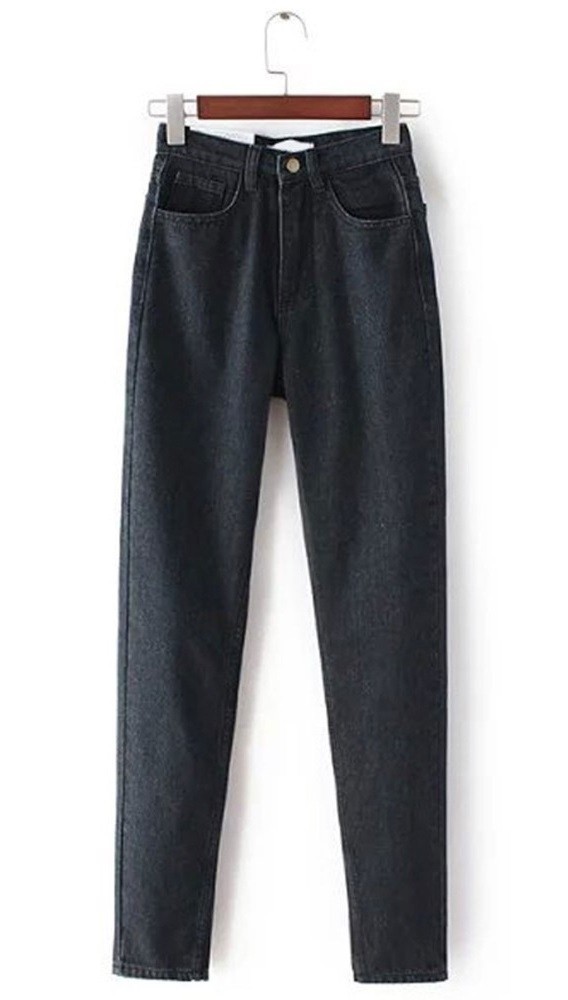 Modne jeansy damskie J1746 ciemnoszary 25