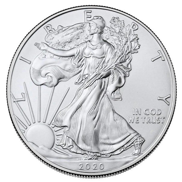 Moeda de colecionador prateada dos EUA 4 x 0,3 cm Moeda comemorativa não magnética dos anos 2020-2023 Moeda metálica de dupla face dos Estados 2020