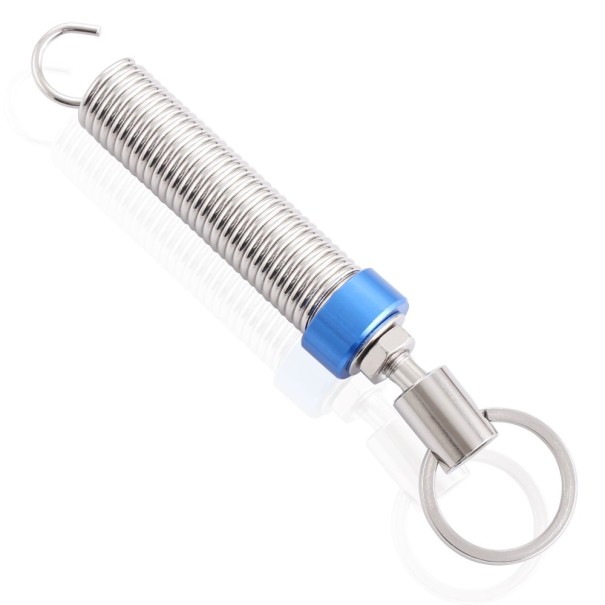 Mola para abertura automática da mala azul