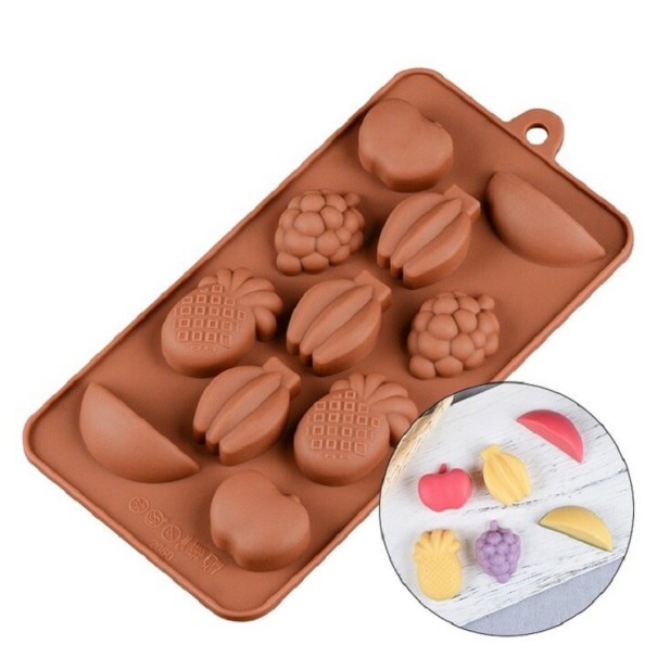 Molde de fruta de chocolate 1