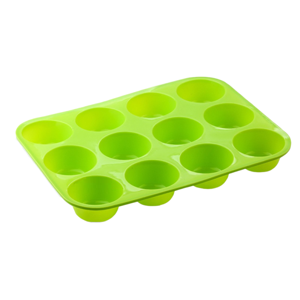Molde de silicona para muffins Z144 verde