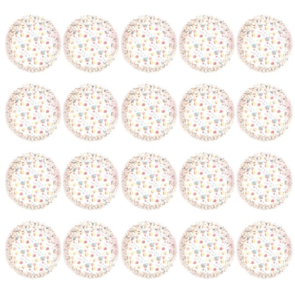 Moldes para muffins de colores, 100 unidades 7