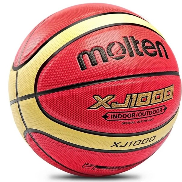 Molten XJ1000 Veľkosť 7 Basketbalová lopta PU koža Odolná proti opotrebeniu Tréningová lopta Vnútorná vonkajšia univerzálna hra pre mužov ženy mládež 1