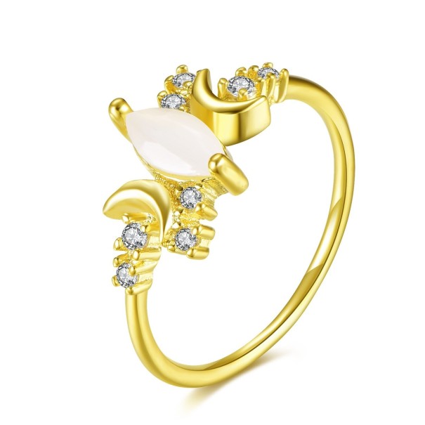 Mondring für Damen D2909 golden 7