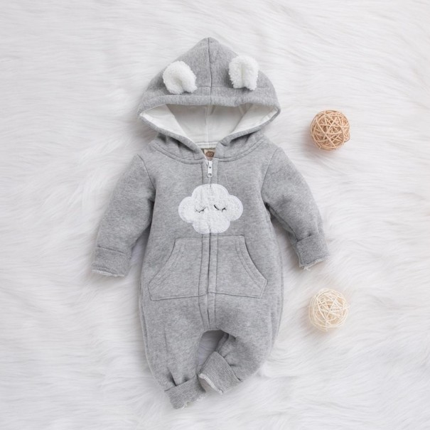 Mono cálido para bebé T2560 gris 9-12 meses