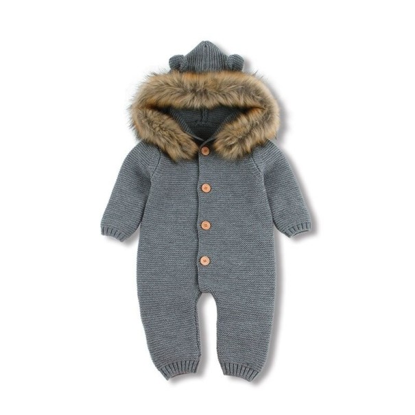 Mono de bebé T2647 gris 9-12 meses