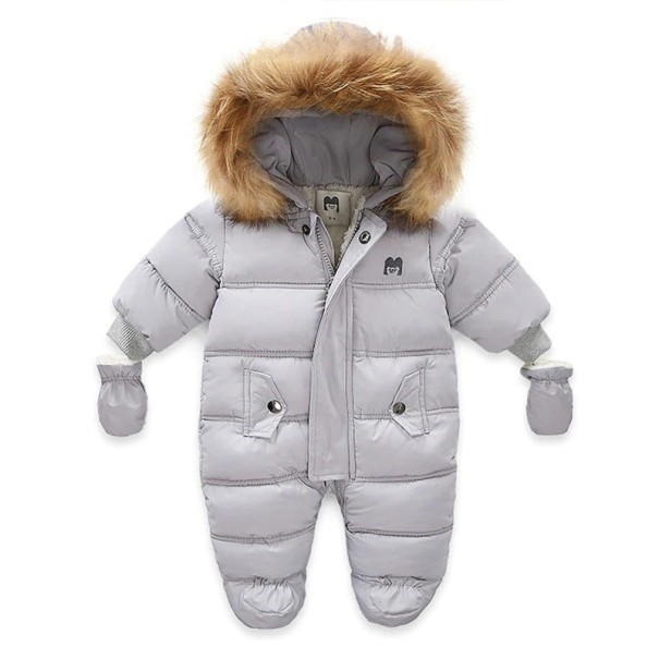 Mono de invierno para bebé T2555 gris 6-9 meses