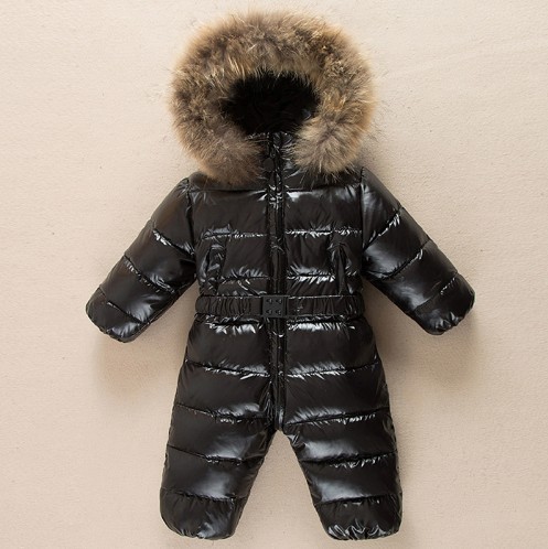 Mono de invierno para niños J3031 negro 2