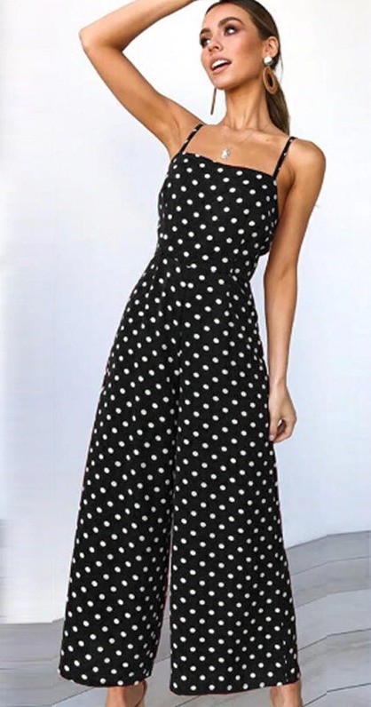 Mono de lunares para mujer A2000 negro S