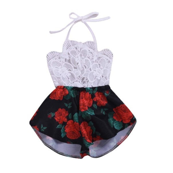 Mono de niña L1480 negro 0-6 meses