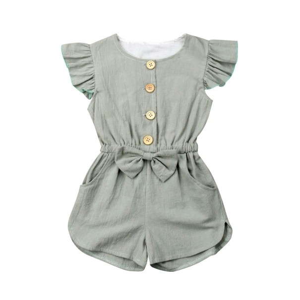 Mono de niña T2727 verde militar 2