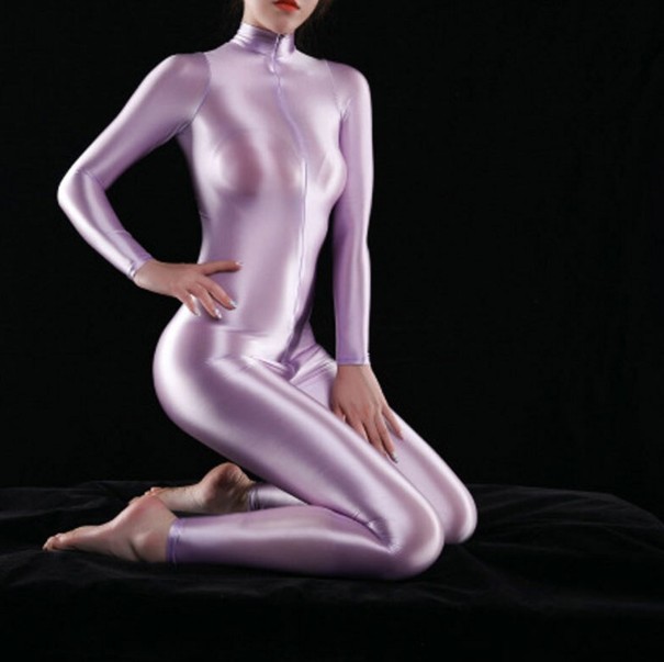 Mono largo elástico de mujer morado