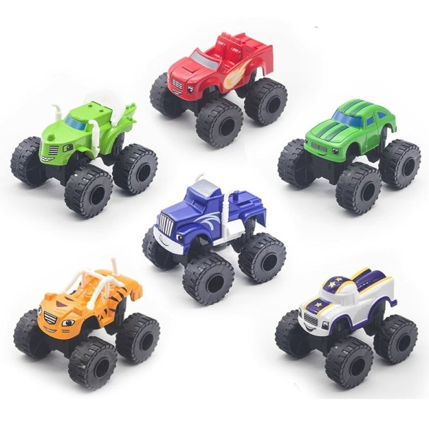 Monstertruck-legetøjsbilsæt med 6 dele 1