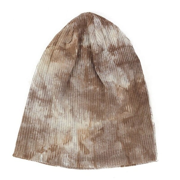 Mønstret hat khaki