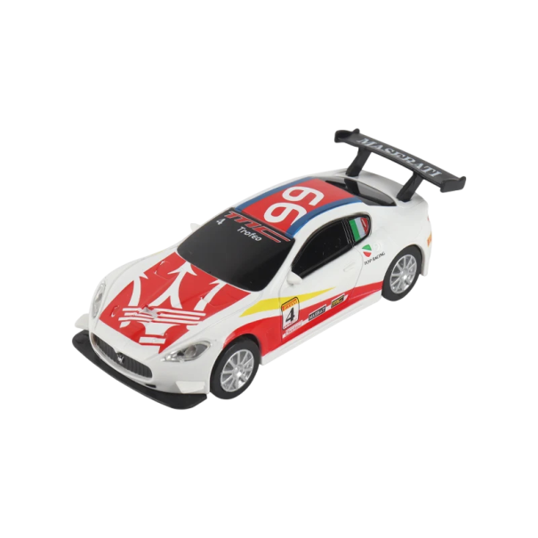 Μοντέλο αυτοκινήτου Maserati GranTurismo MC 1:43 Λευκό χρώμα Πλαστικό παιχνίδι Συλλεκτικό μοντέλο αγωνιστικού αυτοκινήτου Διακόσμηση Δώρο για παιδιά και θαυμαστές 1