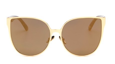 Μοντέρνα γυαλιά ηλίου Cat Eye J2923 καφέ
