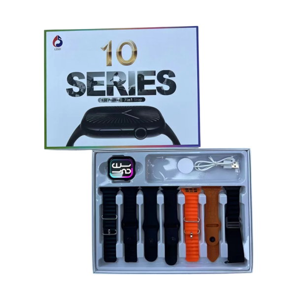 Montres intelligentes avec 7 bracelets en silicone 2,09" écran tactile LCD 320 x 385, batterie 220 mAh, étanchéité IP65 1