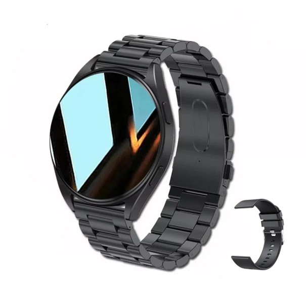 Montres intelligentes de suivi des pas, de la distance, des calories, des activités, de la fréquence cardiaque, de l'oxygène, du sommeil et de la pression artérielle, montres modernes multifonctionnelles avec un bracelet de rechange comme cadeau noir