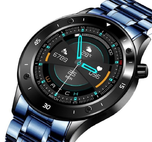 Montres intelligentes pour hommes K1406 bleu