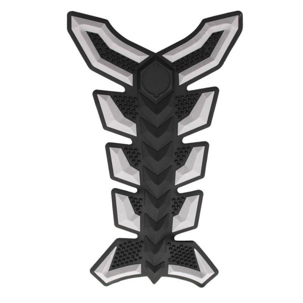 Moottoripyörätarra - kalan luuranko harmaa