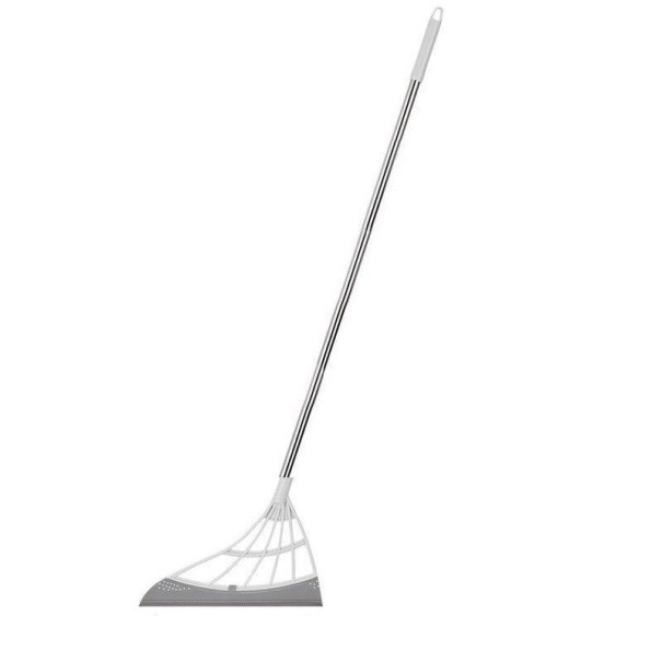 Mop silikonowy do mycia podłóg i okien szary 120 cm