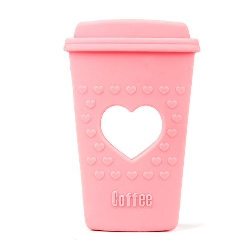 Mordedor de silicona en forma de taza J3071 rosa claro