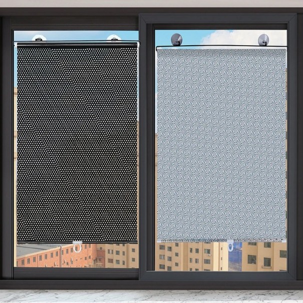 Mörkläggningsrullgardin med sugkoppar Mörkläggningsgardin för fönster 58 x 125 cm