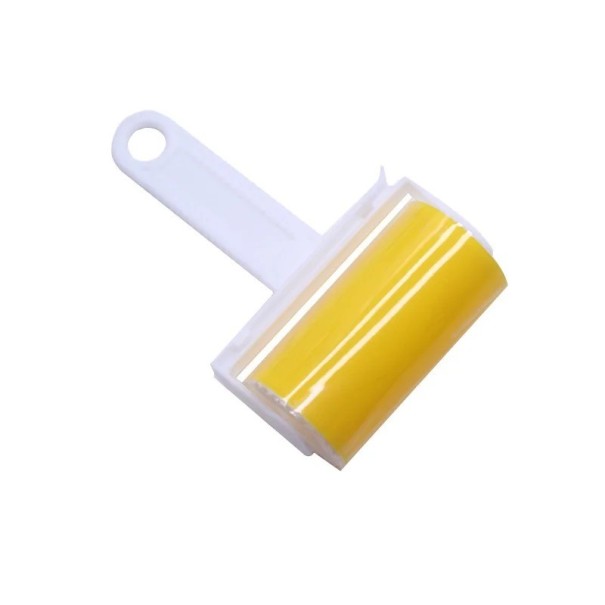 Mosható hajhenger hajeltávolító hajtisztító kefe 17 x 10 x 5,7 cm újrafelhasználható sárga