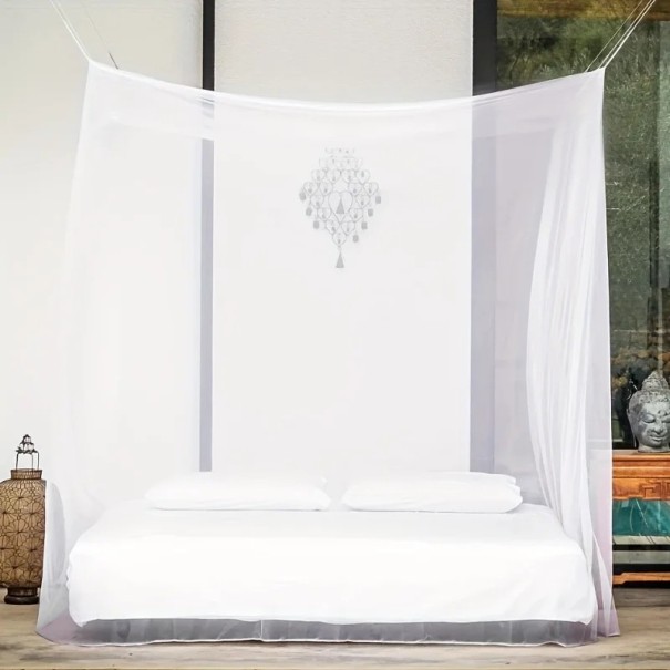 Moskitonetz über dem Bett feines Schutznetz 220x200 cm 100% Polyester hängender Schutz gegen Insekten für das Schlafzimmer und ruhigen Schlaf