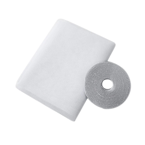 Mosquitera para ventana 1,3 x 1,5 m Mosquitera para ventana Mosquitera para ventana ajustable blanco