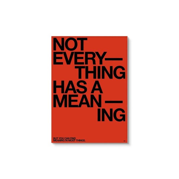 Motivational Poster 40x60 cm Modern Red Canvas with Bold Text Typographic Decoration for Study Bedroom or Office 1