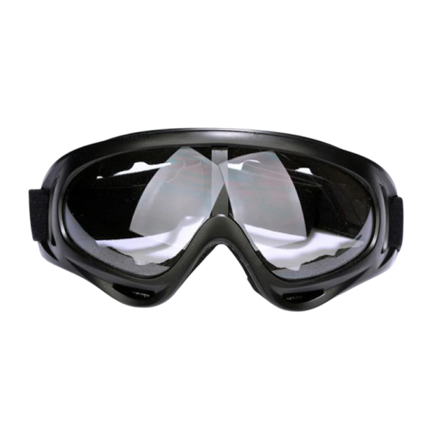 Motocrossglasögon i svart tillverkade av TPU-material med slitstarka PC-linser Skyddande sportglasögon för motorcyklar Cykling Skidåkning och snowboardåkning grå