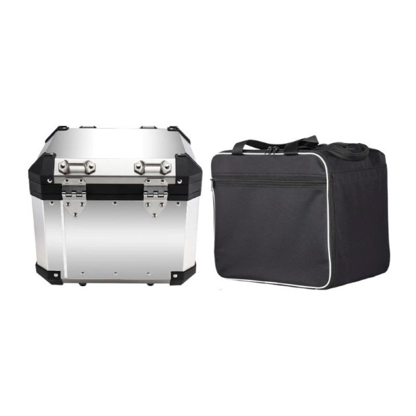 Motocykel indvendig taske 28 l til topkuffert 35 × 26 × 31 cm sort tekstil organiser til bagage til motorcykel 1