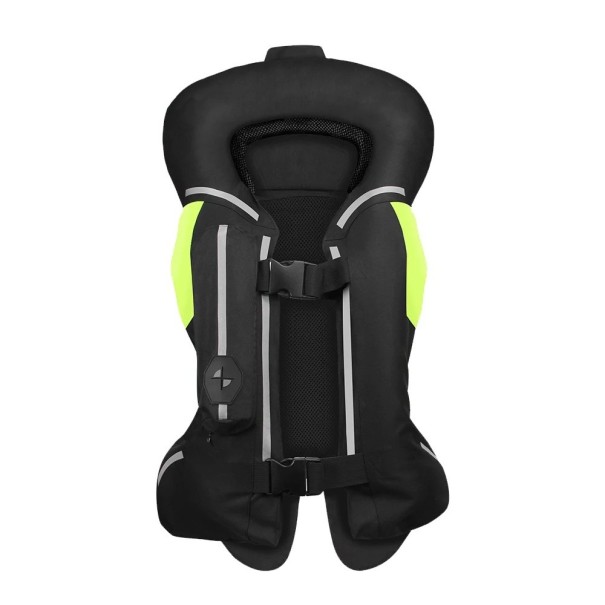 Motocyklová airbagová vesta s reflexními pruhy, pro silniční a sportovní jízdu černá XS