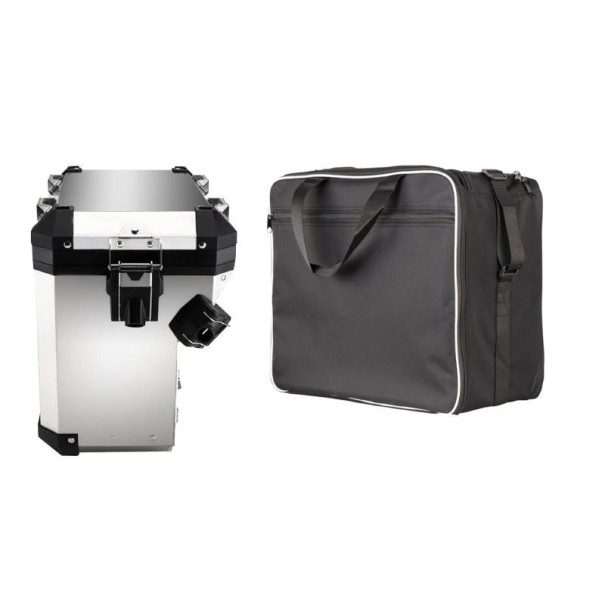 Motocyklová vnitřní brašna do bočního kufru 36 l 42,5 × 22 × 38,5 cm černá textilní taška pro organizaci zavazadel na motorku 1